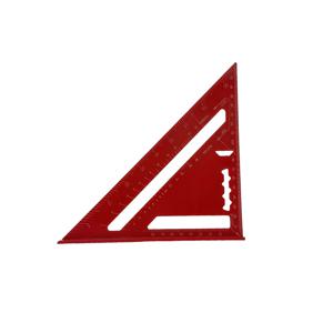 TEMU 정밀 알루미늄 사각자 - 7/12인치 빨간색 삼각자 목공 사각자 | 목공, 홈 데코 및 디자인 프로젝트용 톱니 모양 가장자리, 컴팩트하고 튼튼한 디자인, 애호가 및 장인에게 이상적