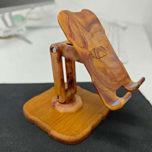 TEMU 다용도 휴대폰 거치대 (우드 마감), 360° 회전 탄소강 및 우드 디자인, 높이 조절 가능으로 핸즈프리 사용, 가정, 사무실, 침대 옆 테이블에 적합, 할로윈/추수감사절 선물로 완벽, 내구성이 뛰어나고 안정적|침대협탁