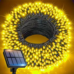 TEMU 로이즈 야외 스트링 조명 101/51/20 LED (1201/201 표시) - 페어리 라이트, 8가지 모드, 태양광 크리스마스 트리 조명, 정원, 파티오, 수영장, 크리스마스, 할로윈 및 야외 장식용, 플러그인/파워월