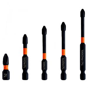 TEMU 5개 자석 미끄럼 방지 드릴 비트 세트 | S2 스틸, 전동 및 수동 드릴, 십자 드릴 및 임팩트 드릴에 적합, 사각 끝이 있는 원형 생크