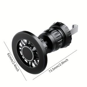 TEMU Magsafe 호환 보호 케이스 차량용 거치대, 강력한 자석 휴대폰 홀더, 차량 에어컨 통풍구에 적합, iPhone 17/16/15/14용으로 설계, 뒷면용 자석 접착 패치 포함, 기타 스마트폰은 케이스가 필요합니다.