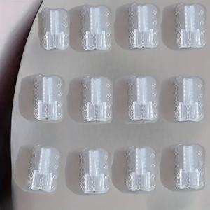 TEMU 12팩 투명 아이폰//USB-C/라이트닝 케이블 보호 커버 - 꼬임 방지 코드 정리기, 낙하 및 스크래치 보호, 내구성 플라스틱 충전 안전 커버, 스마트폰, 태블릿, USB-C/라이트닝 케이블 호환