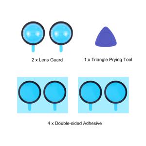 TEMU TESLA 2025 Cybertruck/Model Y Juniper/Model S/3 2025 전면 범퍼 카메라용 렌즈 커버 - 튼튼한 차량 액세서리, 스타일리시한 디자인, 품질, 현대적인 자동차 액세서리, 우아한 차량 부품, 오래 지속되는 부품, 고품질