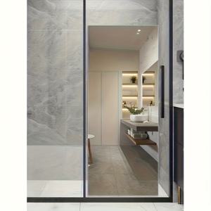 TEMU 1개 초대형 전신 거울 | 자가 접착식, 파손 방지 필름, 드릴 불필요 설치, 탈착 및 재배치 가능, 욕실, 거실, 사무실, 댄스 스튜디오, 헬스장에 적합 - 임대인 및 임시 공간에 완벽, 욕실 거울.|전신거울