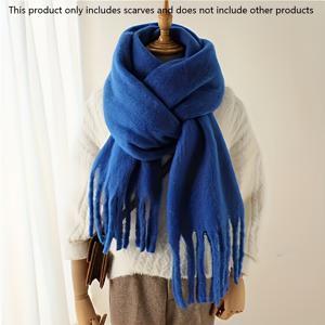 TEMU 우아한 두꺼운 스카프 | 따뜻하고 방풍, 마카롱 색상, 가을, 겨울에 이상적, 완벽한 주말 캐주얼 액세서리