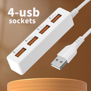 TEMU MeiGlobal 4포트 USB 충전 - 고속 충전기, USB 허브 및 전원 어댑터 포함, 스마트폰, 태블릿, 노트북 호환 - 가정, 사무실, RV, 여행용 4기기 동시 충전 - 멀티 충전 독
