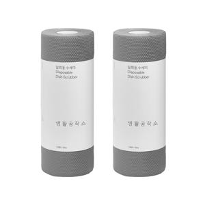 TEMU 1+1 국내산 롤형 일회용 수세미 60매+60매