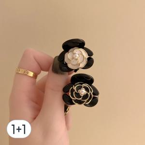 TEMU 1+1 샤샤 꽃 미니집게핀 2개세트