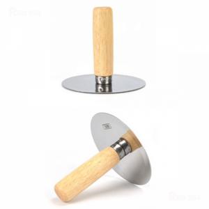 TEMU 나무손잡이 호떡누르개 호떡누르기 12x11cm 6호