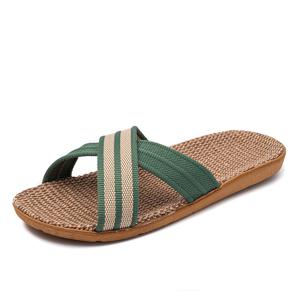 TEMU [] 슬리퍼 실내화 크로스밴드 대나무 느낌 여름실내화 사무실 데일리화 커플 실내화