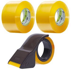 TEMU 신흥 박스테이프 15kg이하 포장 이사/포장/보수 대용량 57mic 경포장 48mm*80m, 3개