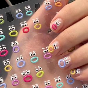 TEMU 어린이 키즈 유아 네일 아트 스티커 캐릭터 젤 패디 큐어 아기 손톱 매니 페디팁 초등 KK0139|젤네일