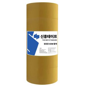 TEMU 신흥 박스테이프 대용량 57mic 경포장 48mm*40m, 5개