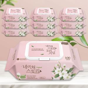 TEMU [단독특가/쿠팡 리뷰 5만개] 두껍고 부드러운 엠보싱 캡형 오리진 물티슈 100매 10팩/20팩