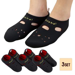 TEMU 발열 보온덧신 겨울 방한 각질 양말 발열 덧신 덧버선 3켤레 S M L XL