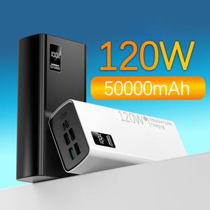 TEMU 대용량 50000mAh 파워뱅크 PD 22.5W QC 3.0 차량 캠핑용 멀티포트 고속 충전 파워뱅크|보조배터리|보조배터리20000