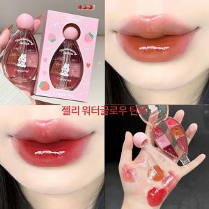 TEMU 육색 미러 글로우 워터 립틴트 립스틱 블러셔 섀도우 촉촉한 수분광 고발색 틴트 메이크업