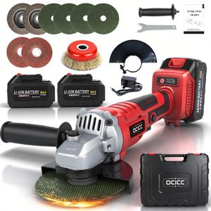 TEMU ocicc 독일 기술 고성능 무선 각도 전동톱 세트 (배터리 2개 포함)