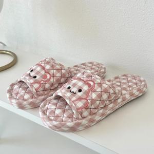 TEMU 면실내화 3중 삼중 쿠션 층간소음 실내화 천 슬리퍼 세탁 어린이집 유치원 푹신한 거실화|실내화