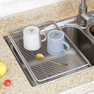 TEMU 304 올스테인리스 싱크 플레이트 식기건조대 물빠짐 식기건조대 주방 식기건조대 그릇 건조대 스텐 식기건조대 식기 건조대 식기건조 매트 식기건조대 식기건조대 1단 싱크대 거치대 싱크대 건조대 싱크대 그릇건조대 싱크대 선반 싱크대 정리선반 씽크대 설거지 거치대