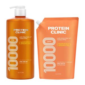 TEMU 엘라스틴 프로틴클리닉 고영양 단백질 샴푸 1000ml + 리필 900ml