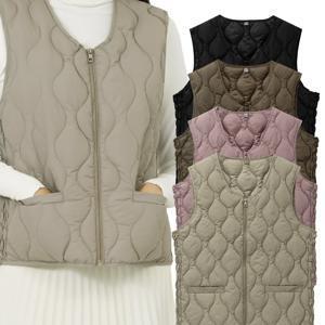 TEMU 파라고나 여성 어니언 셔링 패딩조끼