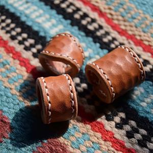 TEMU 빈티지 스타일 인조 가죽 스카프 링 브로치, 수제 브라운 무도금 커프링 핀 스카프, 유니크 데일리 & 기프트 액세서리 남녀 공용 A50