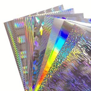 TEMU 낚시용 라이트 베이지 필름 반사 실버 리플렉티브 낚시 루어 스티커 18개 세트, 접착식 레저 방수