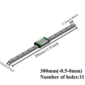 TEMU Veekaft MGN12H 미니 가이드 1개, 길이 100/200/300/400/500/600mm, 3D 프린터, CNC 머신 및 리니어 모션 시스템용 블록 리니어 레일 슬라이더 키트 1개 포함.