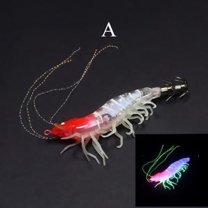 TEMU Avlcoaky 1개 10.5cm/ 11.5g 새우 낚시 루어 발광 오징어 징 훅 새우 루어 인공 하드 베이트