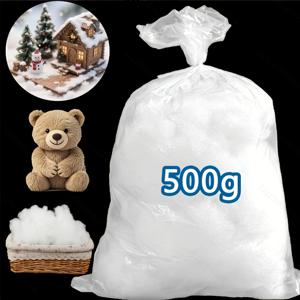 TEMU 1000g/500g//350g 초극세사 흰색 폴리에스터 섬유 충전재 - 높은 탄성의 미세 섬유, 크리스마스 눈꽃 장식, 봉제 인형 충전재, 애완 동물 매트리스, 홈 , 인형 재료, 차량 내부, 선물 포장 충전재로 적합|모루인형