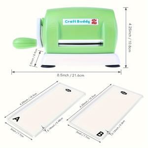 TEMU 크래프트 버디 미니 다이 커팅 머신 키트 - 휴대용, DIY 스크랩북 & 카드 만들기용 쉬운 사용 | 5색 패드, 수동 엠보싱 도구 포함 | 창의적인 공예가, 스크랩북 용품에 완벽