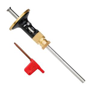 TEMU 1개 정밀 유럽 스크라이버 눈금자 - 고정밀 마킹 게이지, 미세 조정용 합금 블레이드, 스테인리스 슬라이드 바, 황동 손잡이 DIY 목공 및 목공용, 정밀 눈금자 목공