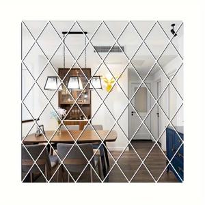 TEMU 58개 기하학 아크릴 거울 벽 스티커 - 침실, 거실 DIY 홈 데코용 탈착식 예술 스티커, 방 장식에 완벽함