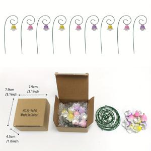 TEMU 9개, 시들지 않는 , 요정 정원 액세서리, 미니어처 피규어, 요정 정원용 미니어처 조경, 화분, 분재 공예 장식, 홈 데코