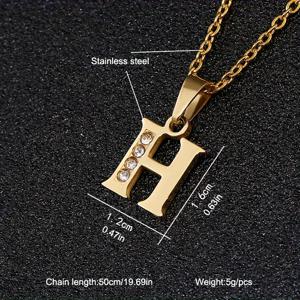 TEMU 1글자 여아 이니셜 목걸이 - 304 스테인리스 스틸 모노그램 펜던트, 이름 주얼리, 프로모션, 여아 샤워용 (A-Z 글자), 청소년용