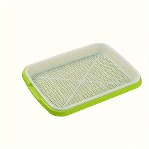 TEMU 수경 재배용 씨앗 발아 트레이 1세트 (시금치, 팥, 땅콩, 밀, 고양이 잔디 발아에 적합, 씨앗 및 뚜껑 미포함)