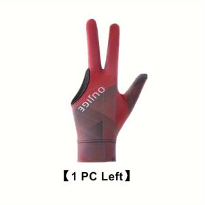 TEMU 1개 무료 사이즈 왼손 또는 오른손 풀 쓰리 핑거 당구 장갑 남성 및 여성용, 전문 통기성 탄성 미끄럼 방지 스누커 풀 장갑 액세서리