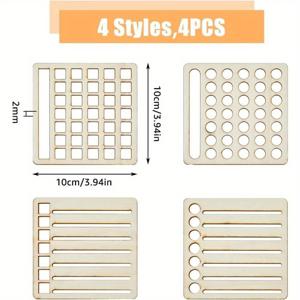 TEMU 4개 4스타일 스피디 스프레드 저널 스텐실 달력 도구 템플릿 DIY 저널 노트북 일정 템플릿
