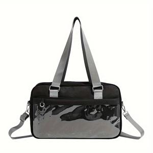 TEMU 오리지널 가방, JK 일본 스타일 유니폼 가방, 싱글 숄더, 크로스바디, 통근, 스포츠, 데일리 사용에 적합, 학교 용품 느낌 [유니폼]|토트백