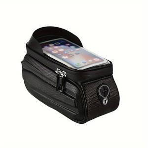 TEMU 넓은 앞 크로스비ーム 디자인의 다용도 자전거 가방. 로드 바이크에 적합하며, 튼튼한 EVA 하드 쉘을 특징으로 하며, 튜브 헤드, 휴대폰, 기타 라이딩 액세서리 등을 보관할 수 있는 마운틴 바이크에 사용할 수 있습니다.