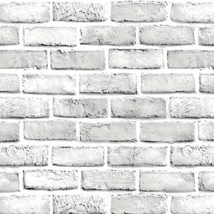 TEMU 1롤 화이트 & 그레이 접착식 벽지 - 탈부착 가능한 인조 벽돌 패널, 모르타르 라인이 있는 현실적인 화이트 플라스터 텍스처, 쉬운 설치 비닐 타일, 백스플래시, 액센트 벽, 세탁실, 침실용 (DIY 친화적)