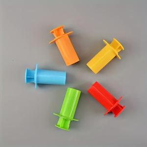 TEMU 5개 플라스틱 클레이 및 도우 압출기 세트 - 세라믹 및 도자기용 창의적인 면제품 제작 도구 - 비전기 공예 액세서리