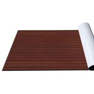 TEMU 보트 바닥재 EVA 보트 데킹 마린 바닥재 티크 텍스처 마린 매트 미끄럼 방지 자가 접착 바닥재 소재, 모든 유형의 보트 및 요트/런치, 루어 낚시 보트, 존 보트, 폰툰 보트, 베스 보트, 요트용 트랙션 패드