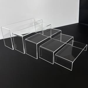 TEMU 5개 세트 U자형 투명 아크릴 티어 디스플레이 스탠드 - 수집품, 화장품 및 향수 전시대, 모델 인형 케이크 몰드 아크릴 베이스