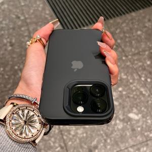 TEMU 휴대폰 케이스 - 아이폰 11부터 17까지, 프로 맥스 및 플러스 버전 포함, 충격 방지 및 카메라 보호 기능을 제공하는 무광 투명 케이스