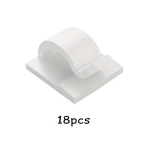 TEMU 18/38/58 새로운 접착 케이블 클립, PC, 벽, 책상 아래, 크리스마스 라이트 클립, 실내/실외 사용, 자동차, 대시 캠, 이더넷 및 전기 와이어를 위한 개선된 벽 와이어 홀더