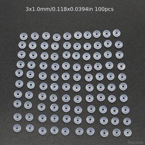 TEMU 100개 부드럽고 탄성 있는 원형 실리콘 링 및 패드, 12G-20G 로드에 적합한 저자극성 바디 피어싱 액세서리.