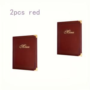 TEMU DecorFrame 7페이지 인조 가죽 메뉴북 - 방수, 쉬운 청소, 금속 스파이럴 바인딩 & 분리 가능한 페이지 - 레스토랑, 바, 카페, 카페 가이드 폴더를 위한 우아한 골드 레터링|세련된 디자인|튼튼한 바인딩