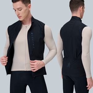 TEMU 남성용 민소매 사이클링 조끼 | 가볍고 통기성이 좋은 폴리에스터 섬유, 크루넥, 듀얼 지퍼, 포켓, 봄/가을/겨울에 적합, HISERWA 브랜드